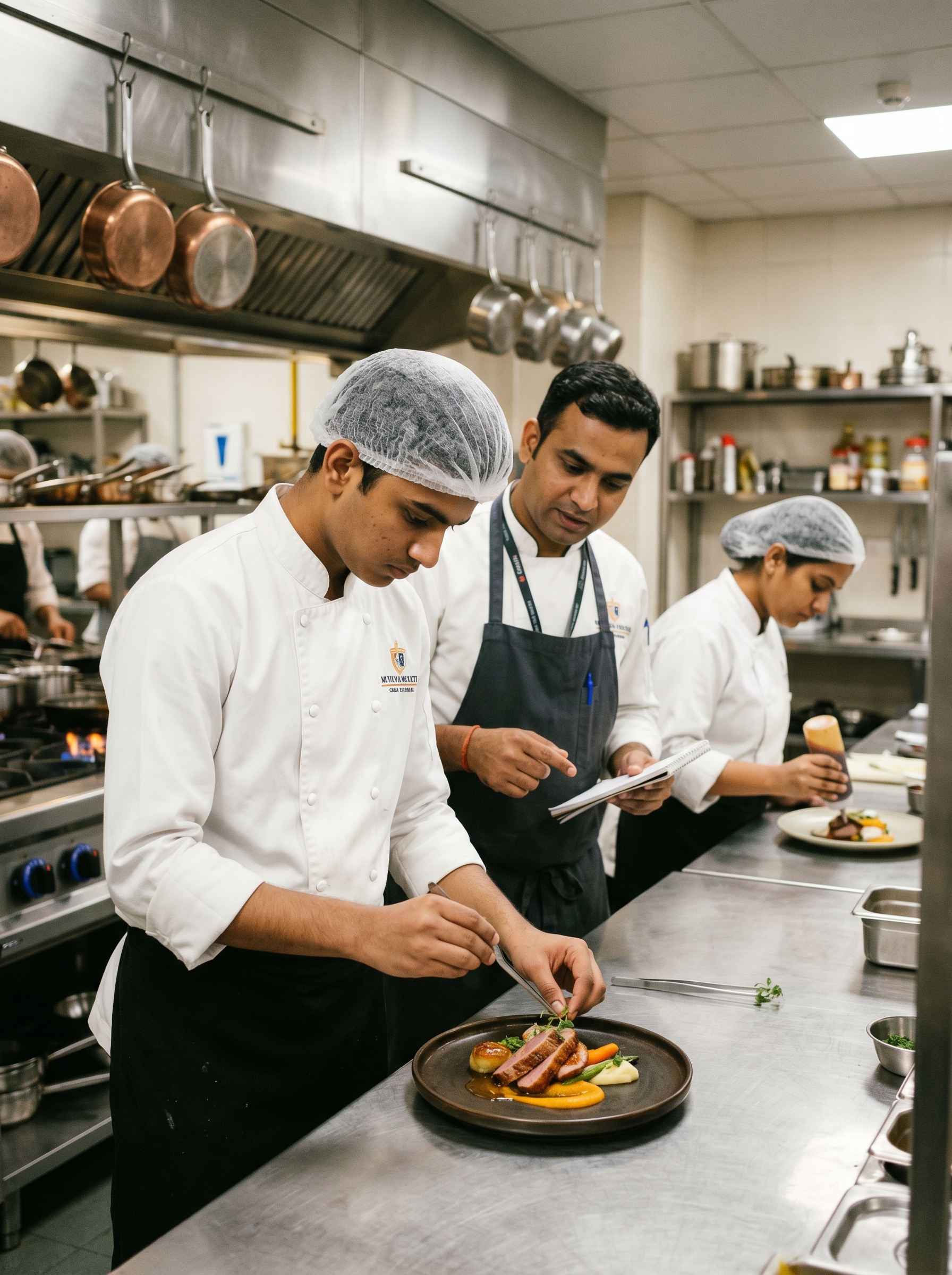B.Voc Hotel Management students in professional training
